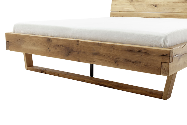 Lit en chêne massif au style contemporain - Bois certifié