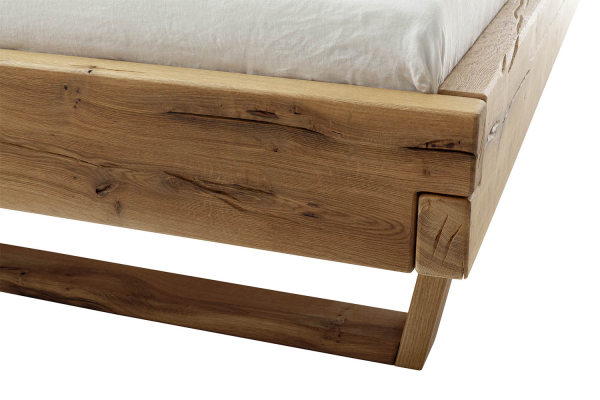 Lit en chêne massif au style contemporain - Bois certifié