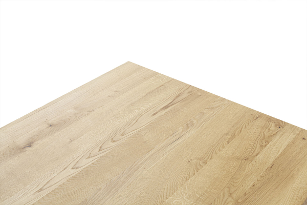 Table en chêne massif et pieds U en acier – Modernité élégante
