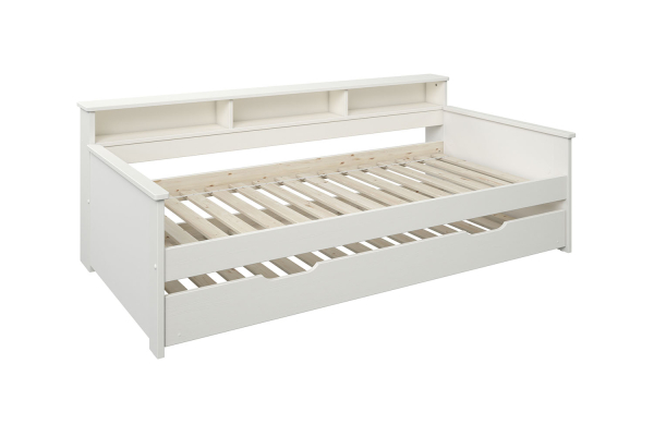 Lit banquette avec rangement en bois Milo 90x200 – Design classique
