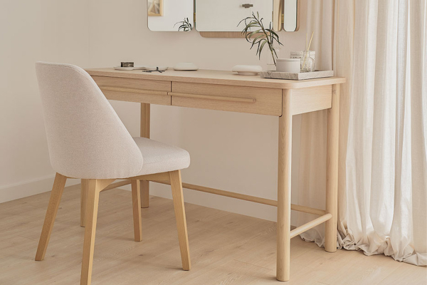 Bureau 2 tiroirs en bois Naya – Élégance et fonctionnalité