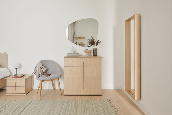 Commode 4 tiroirs en bois Naya – Rangement élégant et esprit naturel