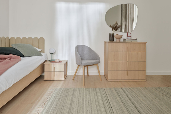 Commode 4 tiroirs en bois Naya – Rangement élégant et esprit naturel