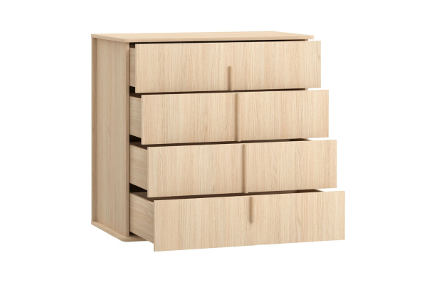 Commode 4 tiroirs en bois Naya – Rangement élégant et esprit naturel