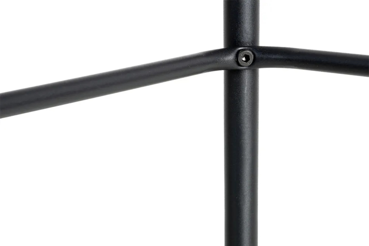 Tabouret haut en tissu et pied métal Sorren – Élégance et confort