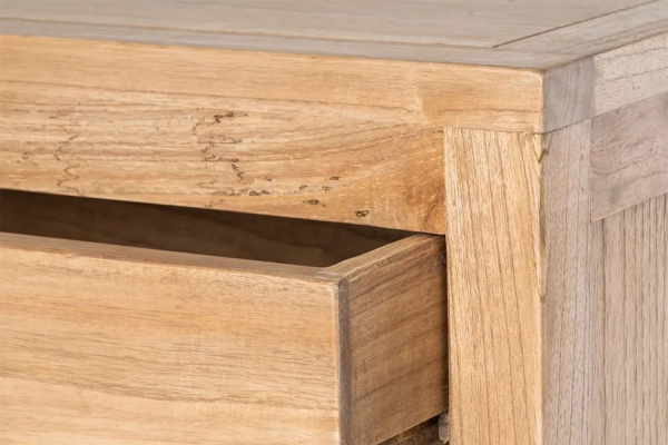Commode 3 tiroirs en bois massif Lior – Élégance et rangement