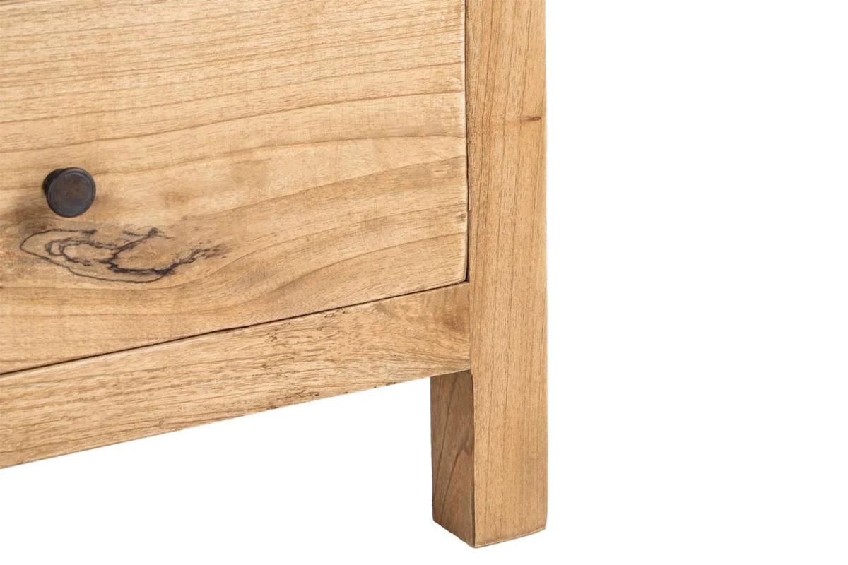 Commode 3 tiroirs en bois massif Lior – Élégance et rangement