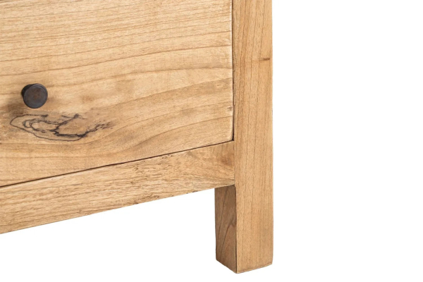 Commode 3 tiroirs en bois massif Lior – Élégance et rangement