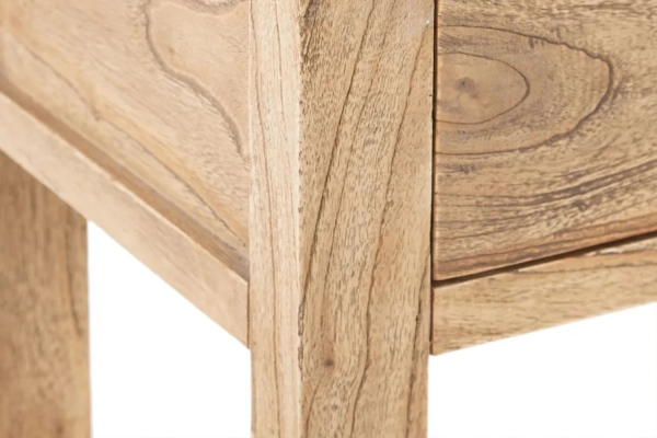 Console 2 tiroirs en bois massif Lior – Style et rangement discret