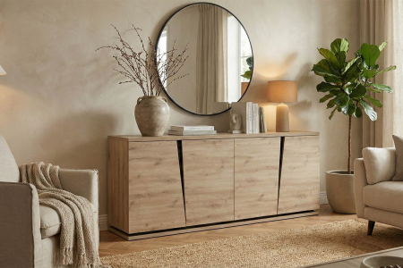 Buffet 4 portes design et pratique, fabriqué en France