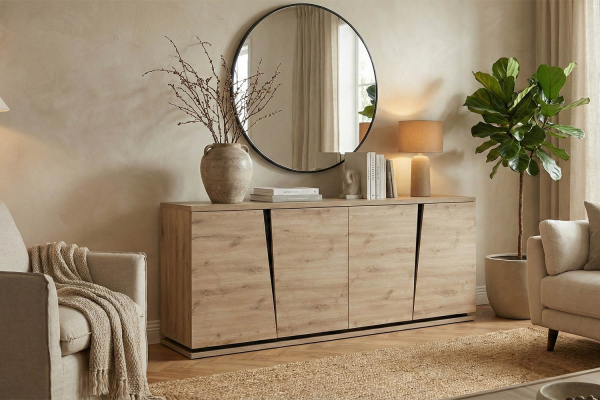 Buffet 4 portes design et pratique, fabriqué en France