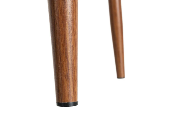 Tabouret haut 75 cm en tissu et pieds métal Milo – Design moderne