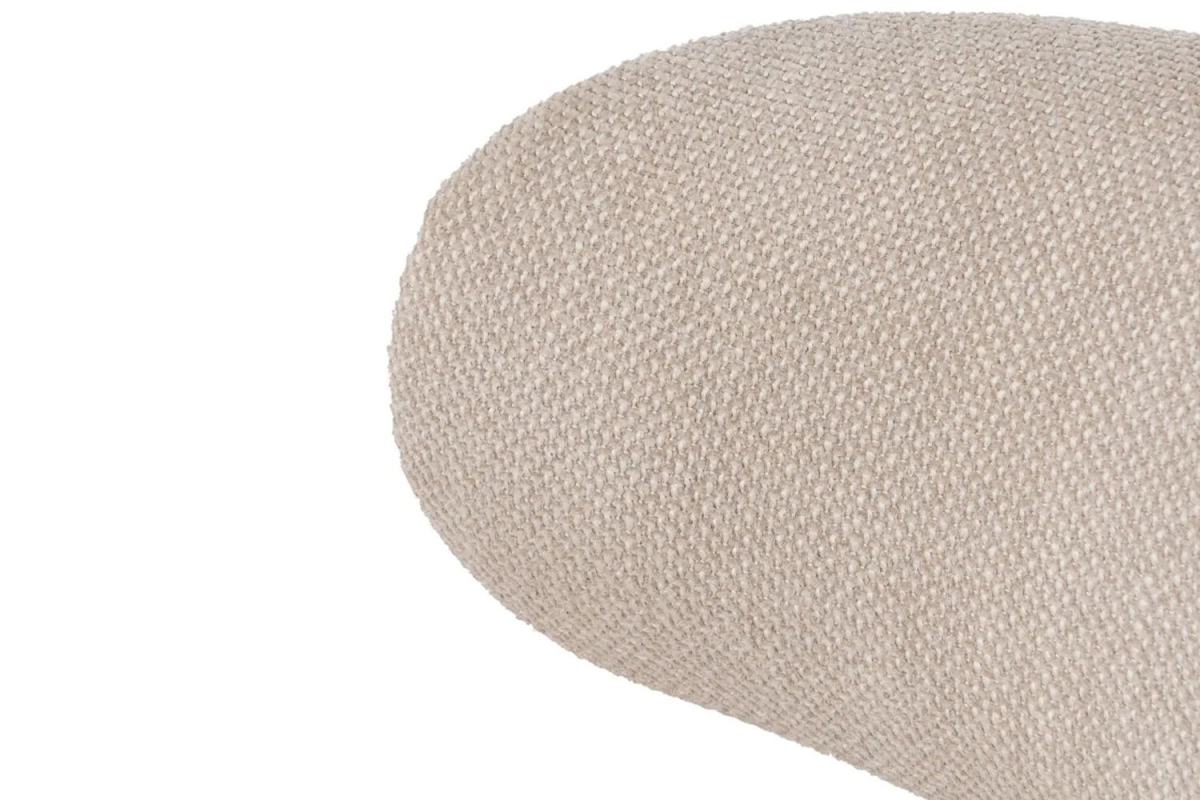 Chaise en tissu avec dossier bois et pieds métal Livia