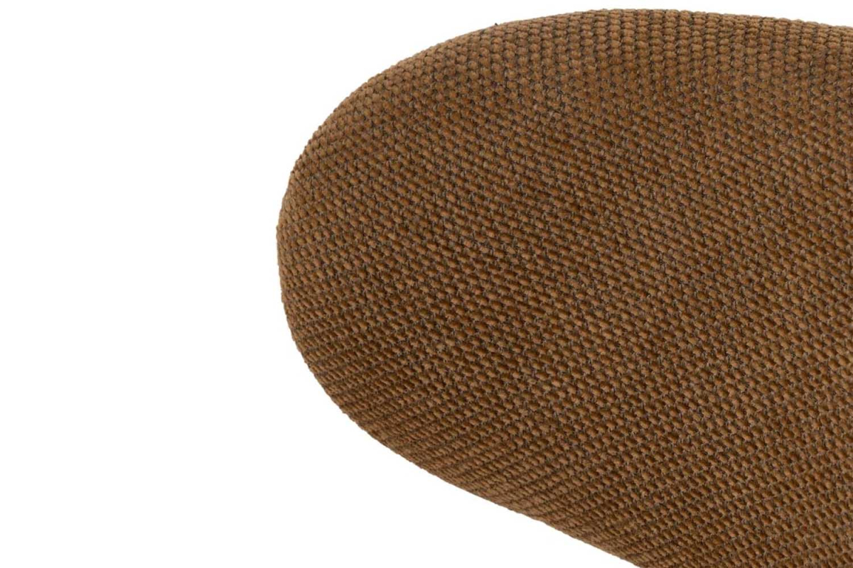 Chaise en tissu avec dossier bois et pieds métal Livia