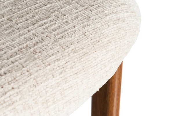 Tabouret haut 75 cm Maïa en tissu et pieds métal – Design