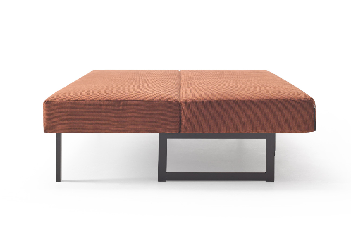 Canapé convertible 2 places tissu – Design épuré et couchage confortable