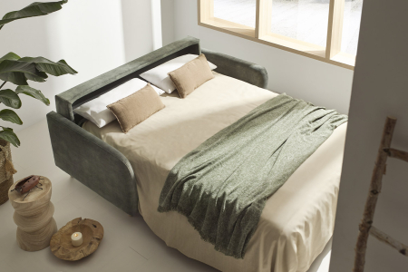 Canapé 2 places convertible ouverture express – Confort et design