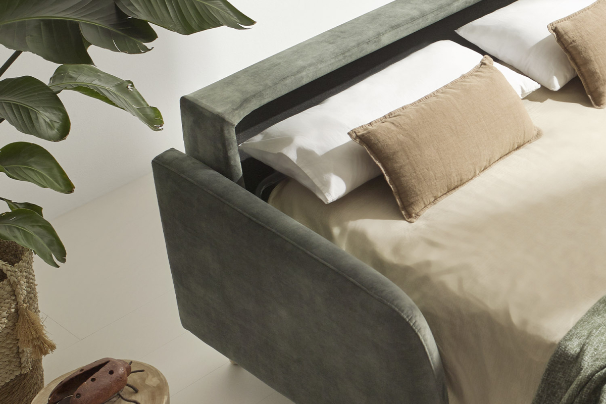 Canapé 2 places convertible ouverture express – Confort et design
