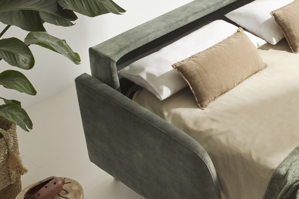 Canapé 2 places convertible ouverture express – Confort et design