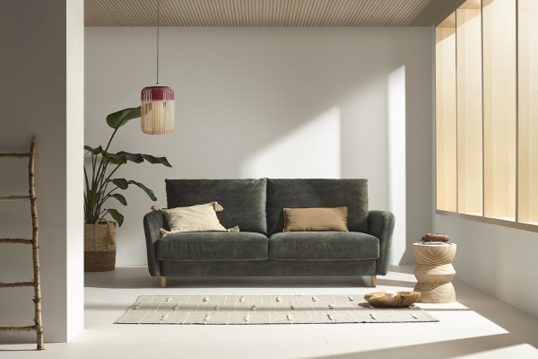 Canapé 2 places convertible ouverture express – Confort et design