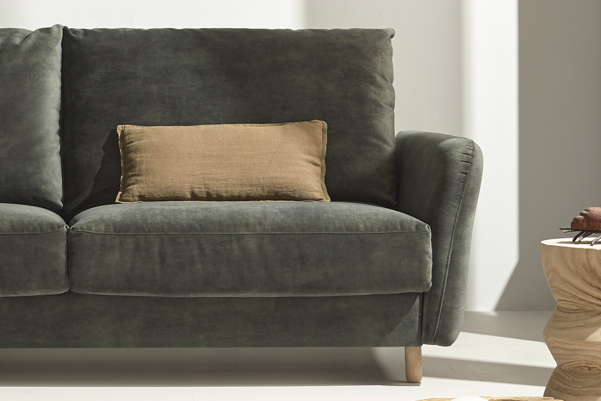 Canapé 2 places convertible ouverture express – Confort et design