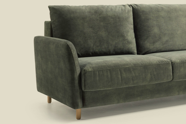 Canapé 2 places convertible ouverture express – Confort et design