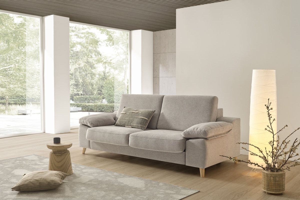 Canapé 2 places convertible ouverture express – Design et confort