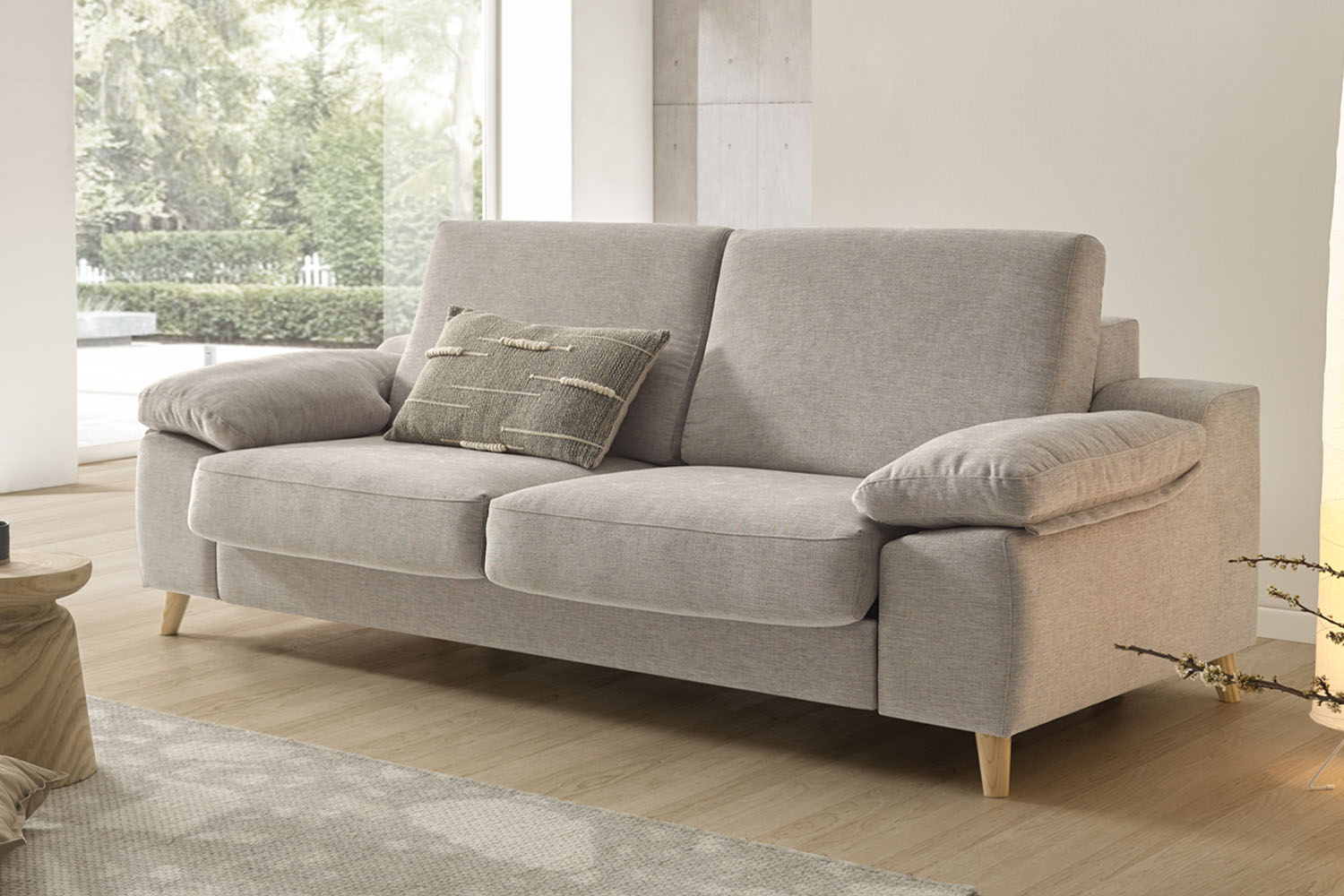 Canapé 2 places convertible ouverture express – Design et confort
