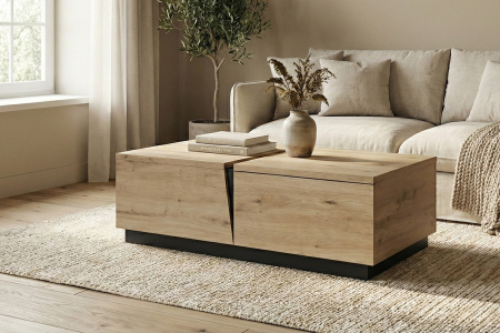 Table basse 1 tiroir Bari | Pratique, élégante, fabriqué en France