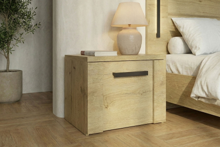 Table de chevet en bois avec tiroir Elias | Fabriquée en France