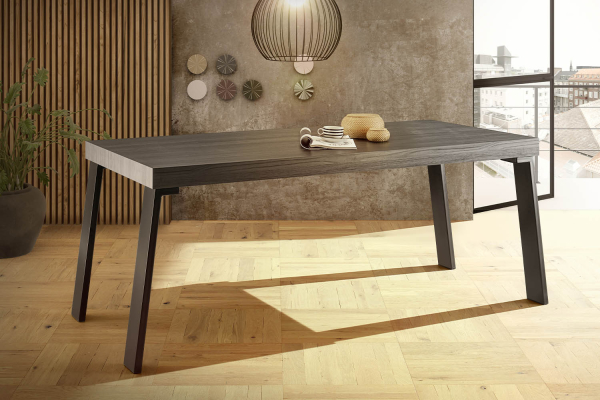 Table à manger pieds métal 6-8 personnes Onyx – Style moderne et convivialité