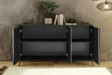 Buffet 3 portes 155 cm Onyx – Design, élégance et fonctionnalité
