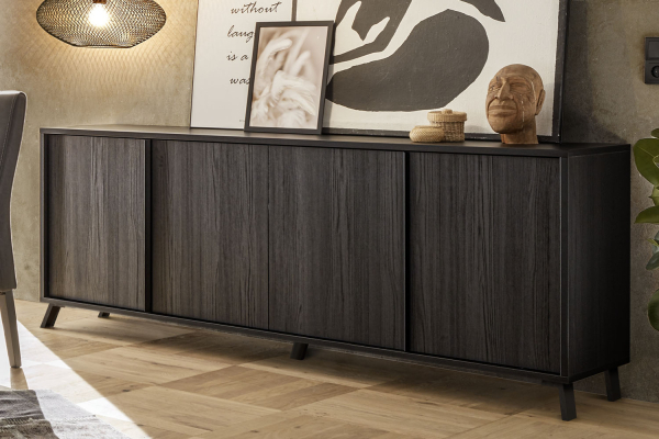 Buffet 4 portes 205 cm Onyx – Élégance, rangement et design