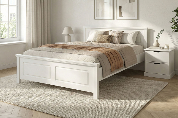 Table de chevet blanche – Élégance et rangement discret pour la chambre