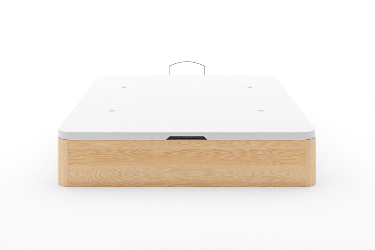 Lit coffre en bois massif Nina – Rangement et solidité