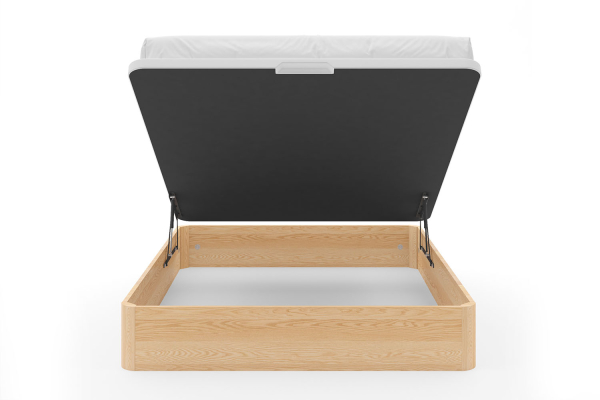 Lit coffre en bois massif Nina – Rangement et solidité