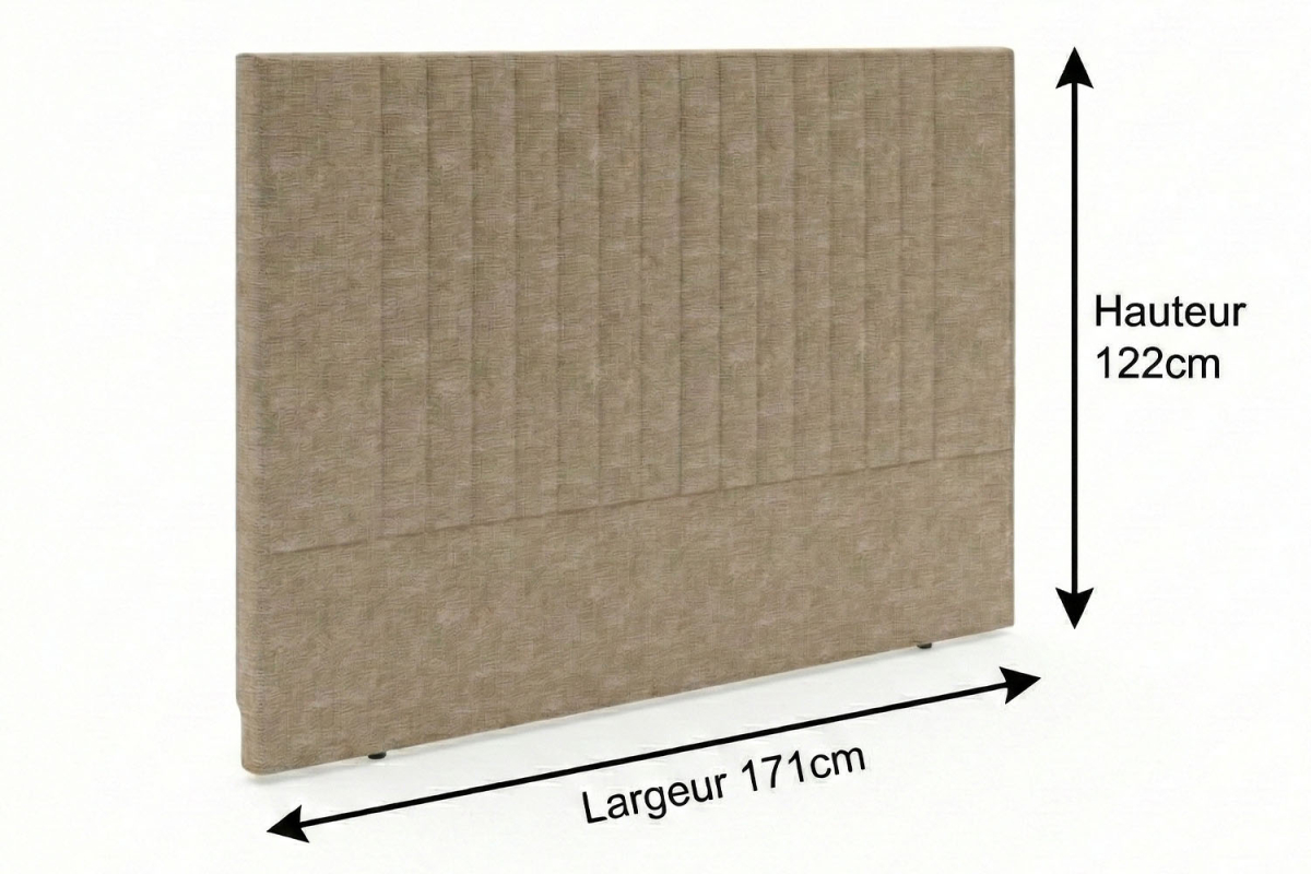 Lit coffre matelassé en tissu Jade – Structure robuste et tête de lit