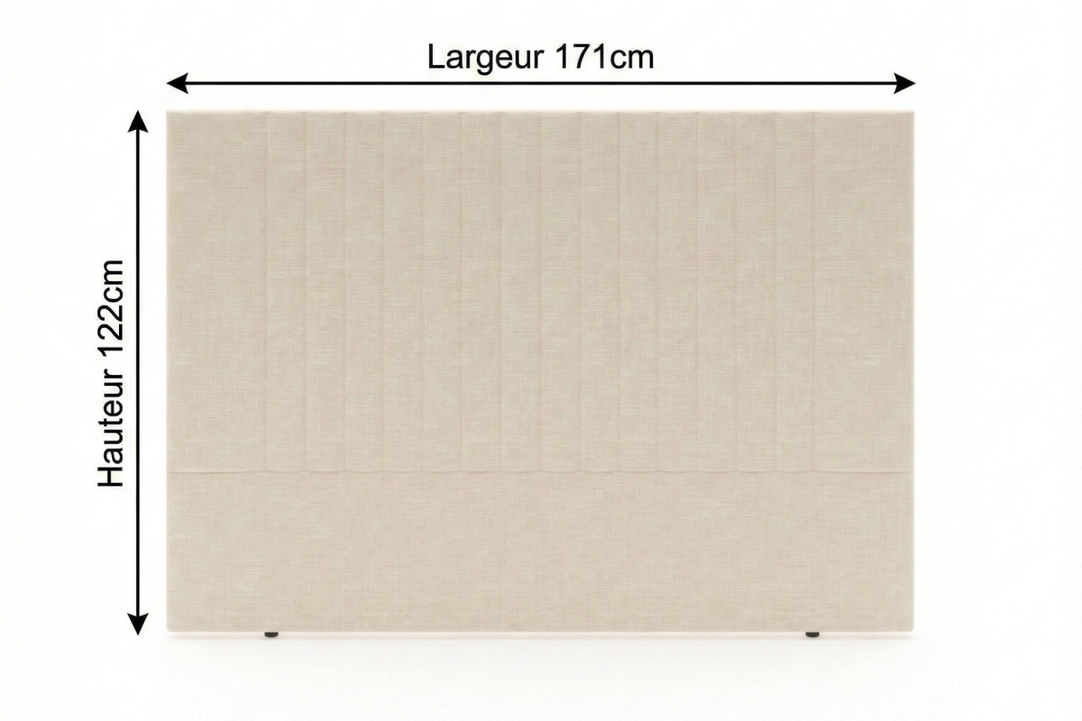 Lit coffre matelassé en tissu Jade – Structure robuste et tête de lit