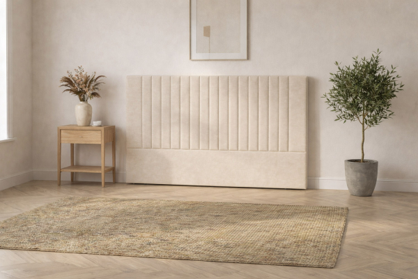 Tête de lit matelassée en tissu Jade – Élégance et stabilité