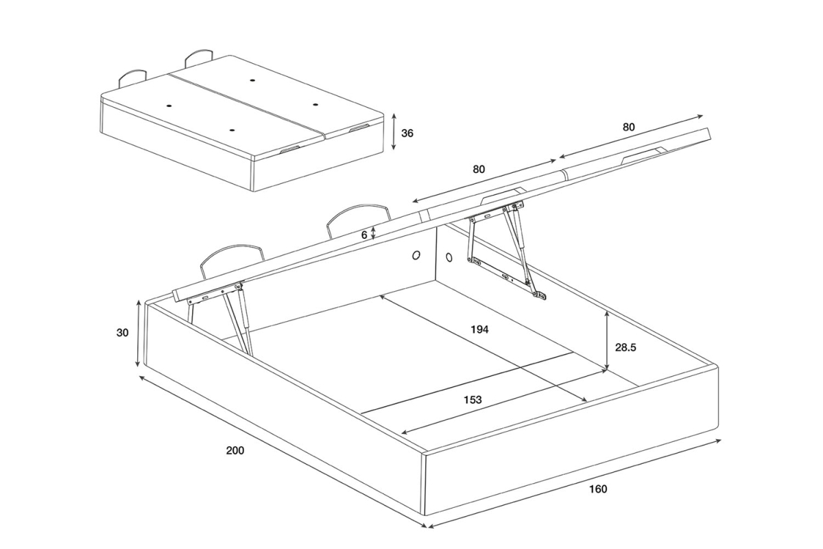 Lit coffre matelassé en tissu Jade – Finition haut de gamme