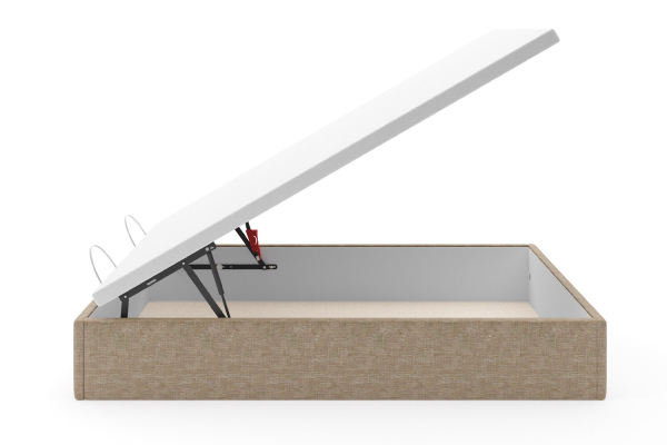 Lit coffre matelassé en tissu Jade – Finition haut de gamme