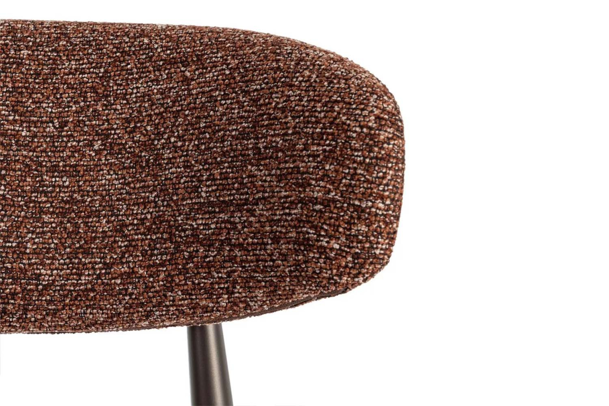 Chaise en tissu texturé et pieds métal Milo – Élégance et style
