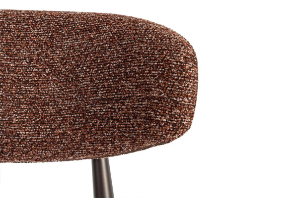 Chaise en tissu texturé et pieds métal Milo – Élégance et style