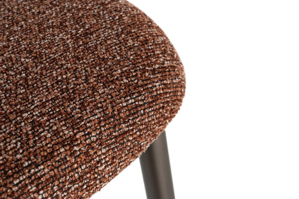Chaise en tissu texturé et pieds métal Milo – Élégance et style