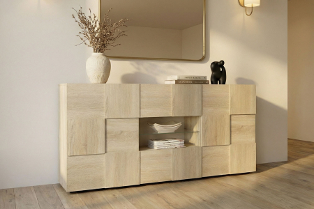 Buffet 2 portes 2 tiroirs 180 cm Calvi – Élégance et rangement