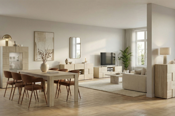 Buffet 2 portes 2 tiroirs 180 cm Calvi – Élégance et rangement