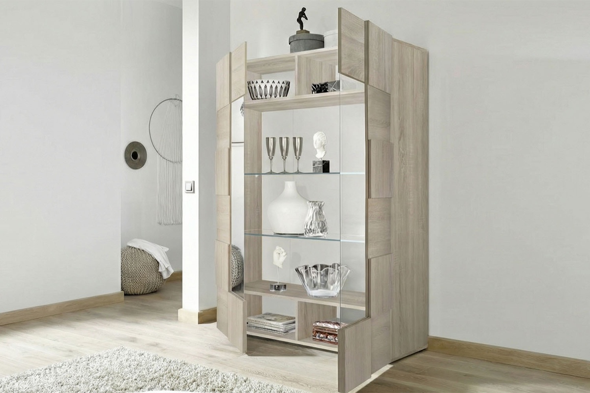 Vaisselier 2 portes vitrées Calvi – Rangement raffiné