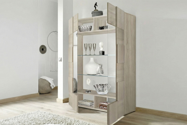 Vaisselier 2 portes vitrées Calvi – Rangement raffiné