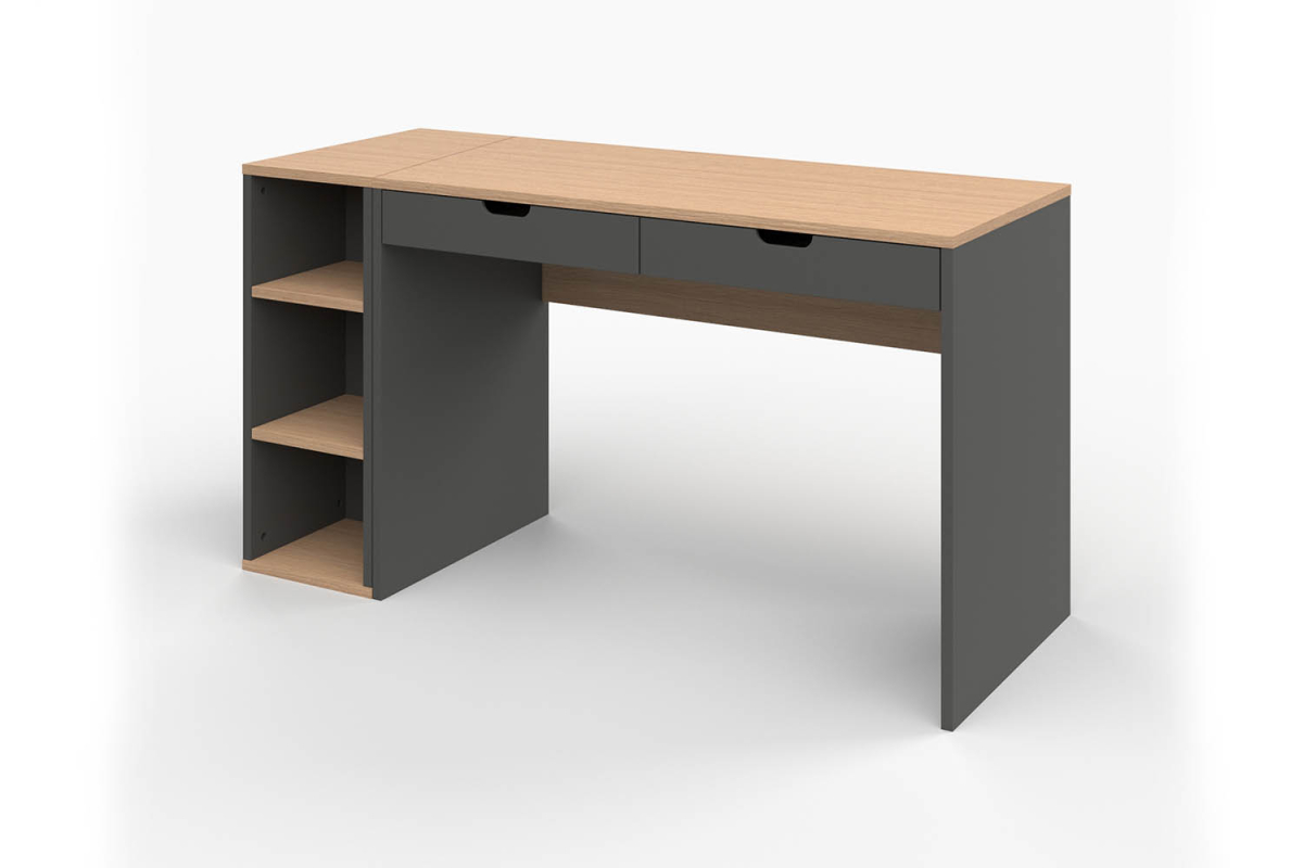 Bureau 2 tiroirs avec caisson Sofia