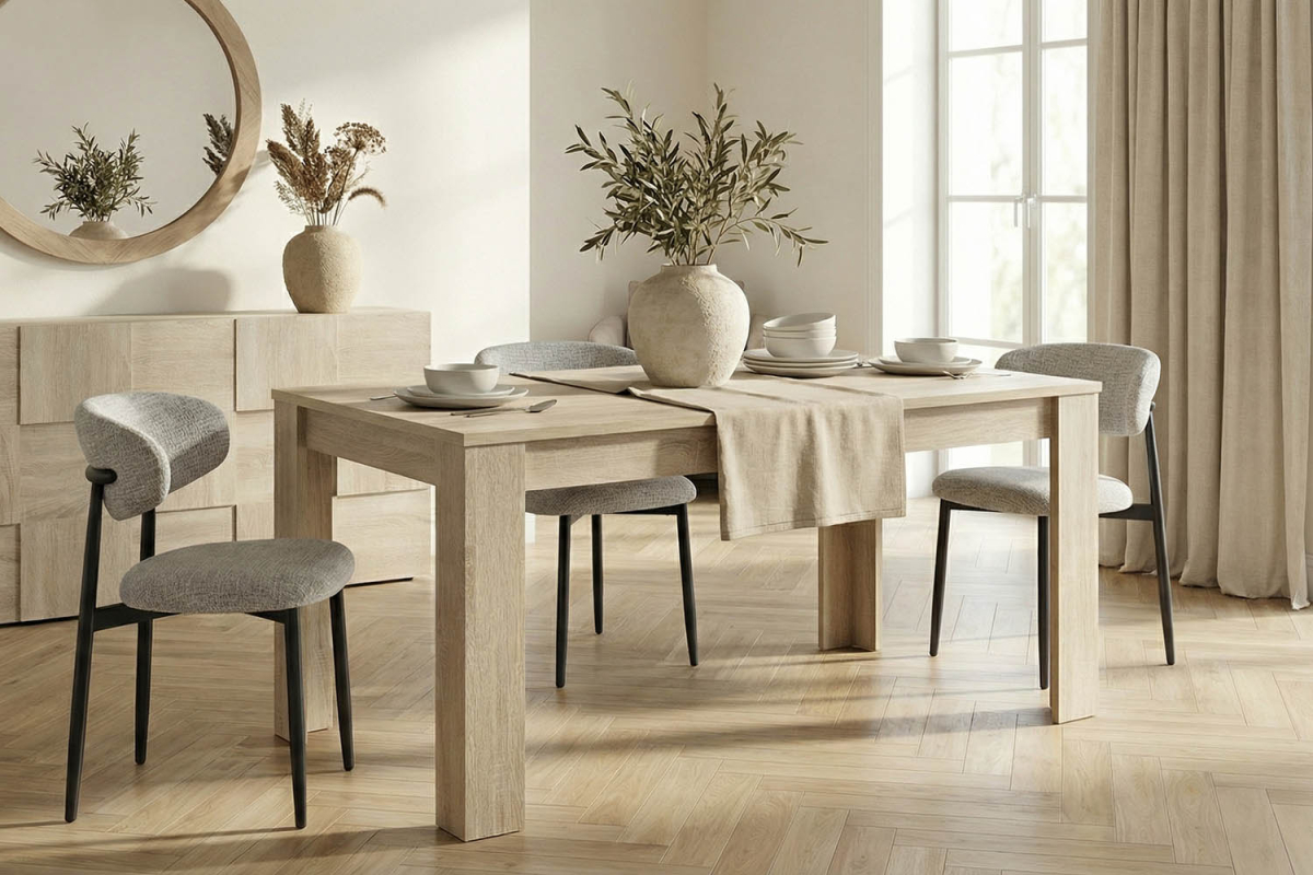 Table à manger 6 à 8 personnes Calvi | Chêne clair